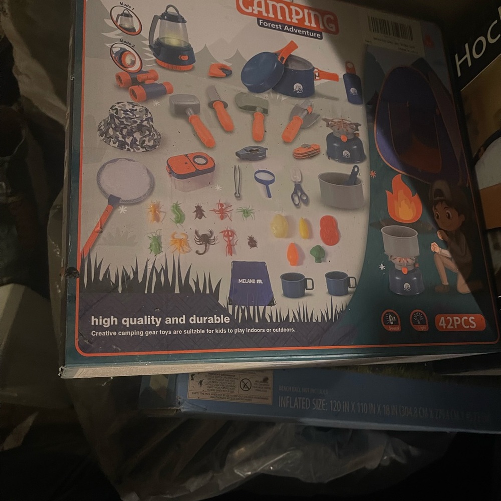 Camping Adventure Play Set - Blue and Orange